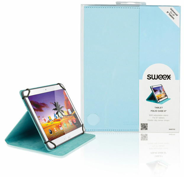 Sweex SA327V2 8Zoll Blatt Blau Tablet-Schutzhülle