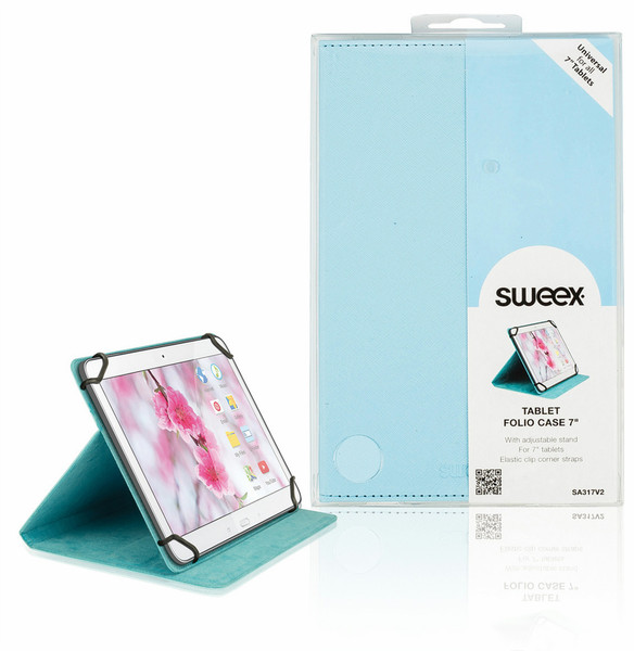Sweex SA317V2 7Zoll Blatt Blau Tablet-Schutzhülle