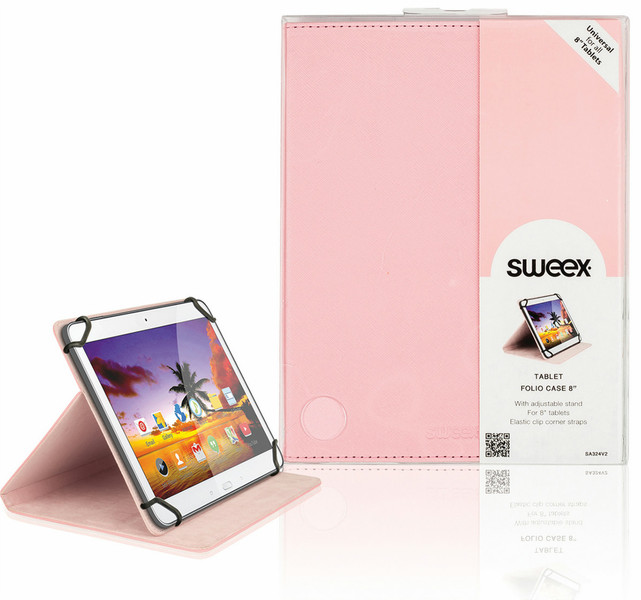 Sweex SA324V2 8Zoll Blatt Pink Tablet-Schutzhülle