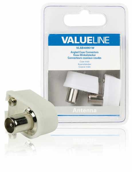 Valueline VLSB40901W 2pc(s) coaxial connector