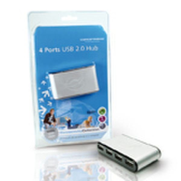 Conceptronic 4-ports USB 2.0 Hub 480Мбит/с хаб-разветвитель