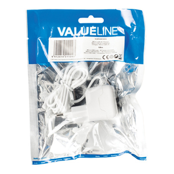 Valueline VLMP60891W10 Ladegeräte für Mobilgerät