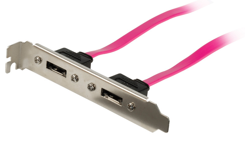 Valueline VLCP73800R05 0.5m SATA II 7-pin SATA II 7-pin Pink SATA cable