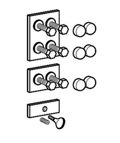 Ergotron Attachment Options Bracket for Suspension, Lift, Fixed Arm to Wall Track