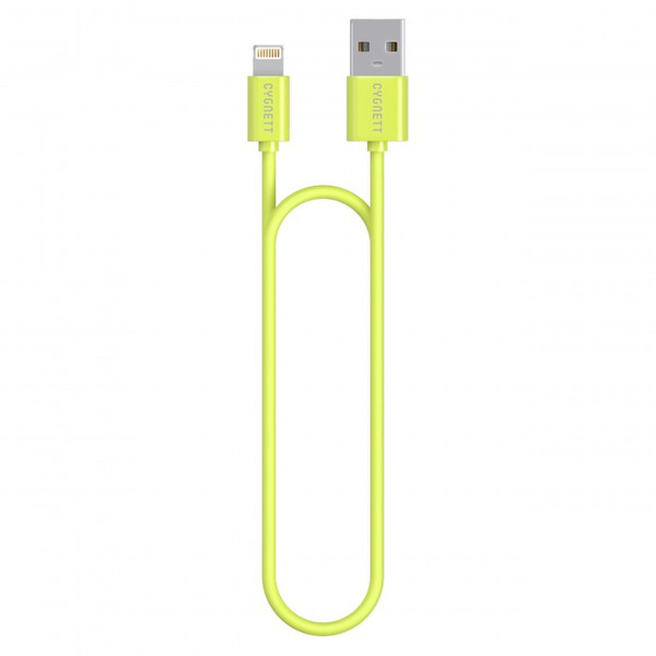 Cygnett 1.2m, Lightning - USB2.0 1.2м USB A Lightning Зеленый кабель USB