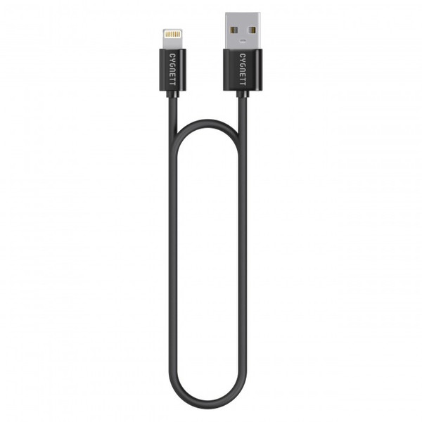 Cygnett 2m, Lightning - USB2.0 2м USB A Lightning Черный