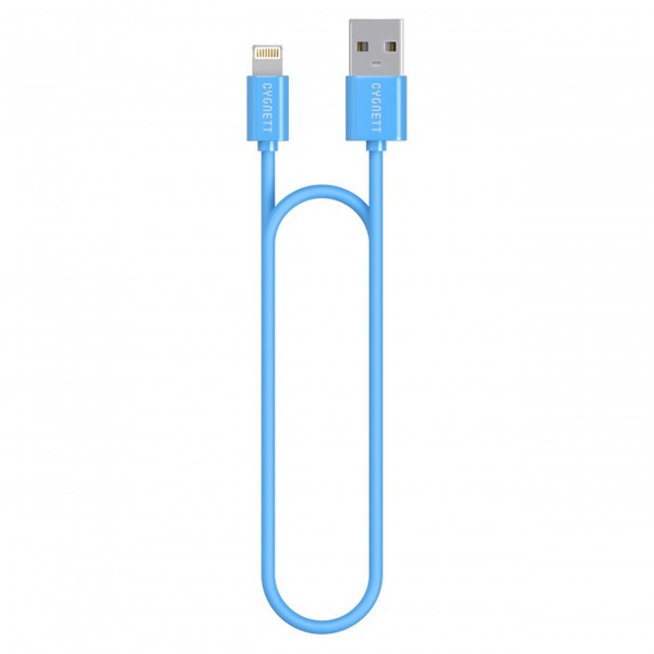 Cygnett 1.2m, Lightning - USB2.0 1.2м USB A Lightning Синий кабель USB