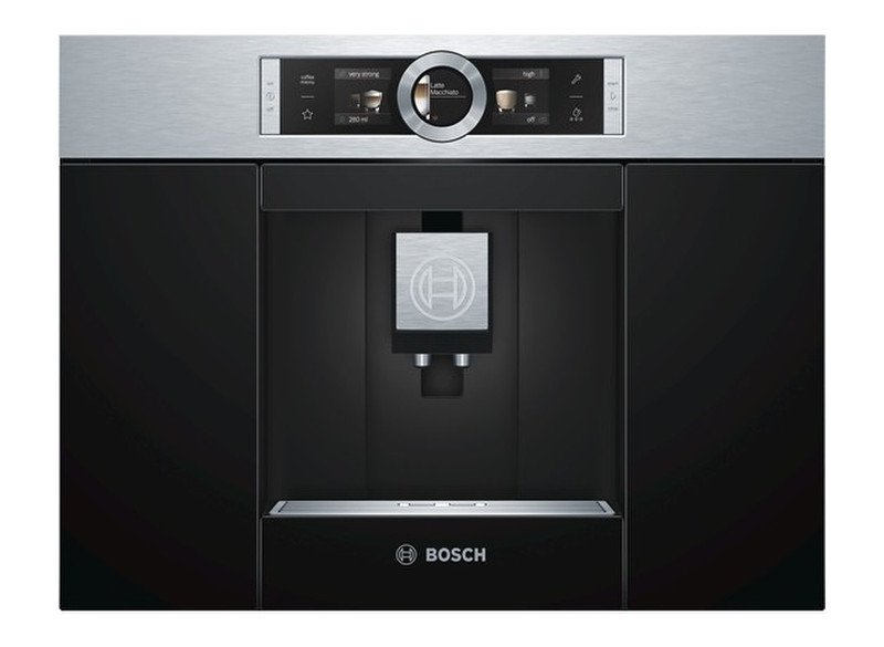 Bosch CTL636ES1 Espresso machine 2.4л 2чашек Черный, Нержавеющая сталь кофеварка
