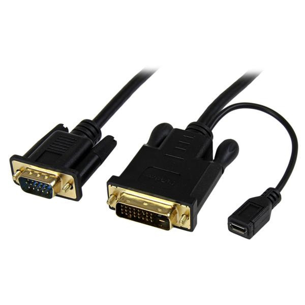 StarTech.com 10 ft DVI to VGA Active Converter Cable – DVI-D to VGA Adapter – 1920x1200