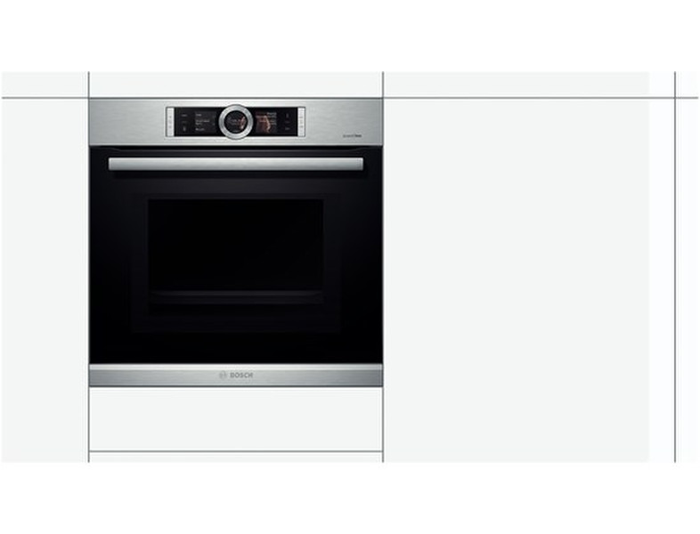 Bosch HMG8764S1 Electric oven 67l Schwarz, Edelstahl Backofen