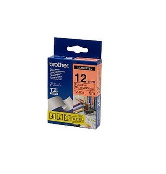 Brother Gloss Laminated Labelling Tape label-making tape