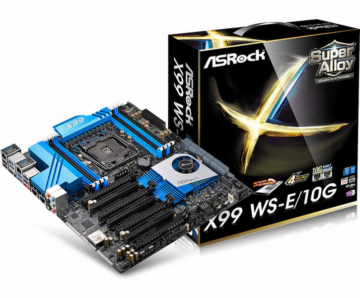 Asrock X99 WS-E/10G Intel X99 LGA 2011-v3 Расширенный ATX материнская плата