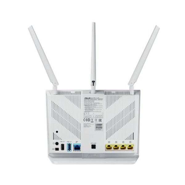 ASUS RT-AC68U Dual-band (2.4 GHz / 5 GHz) Gigabit Ethernet Белый wireless router