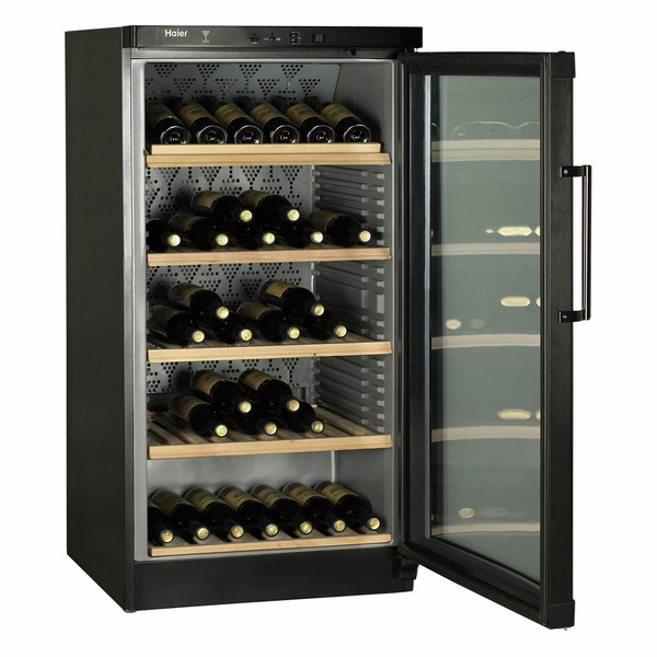 Haier JC-298GA Отдельностоящий Компрессорный винный шкаф Черный 120бутылка(и) A wine cooler