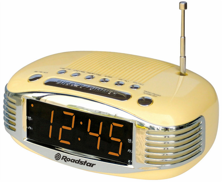 Roadstar CLR-1966/CR Uhr Digital Cream Radio