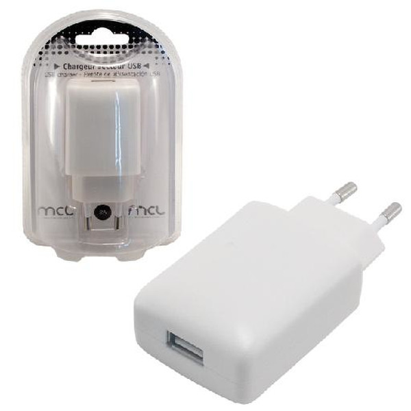 MCL PS-5DC/USB-2AWZ Indoor White mobile device charger