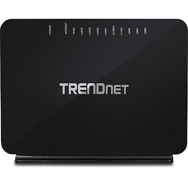Trendnet TEW-816DRM Dual-band (2.4 GHz / 5 GHz) Gigabit Ethernet Black wireless router