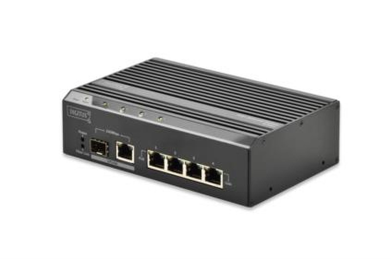 Digitus DN-650103 Неуправляемый Fast Ethernet (10/100) Power over Ethernet (PoE) Черный сетевой коммутатор