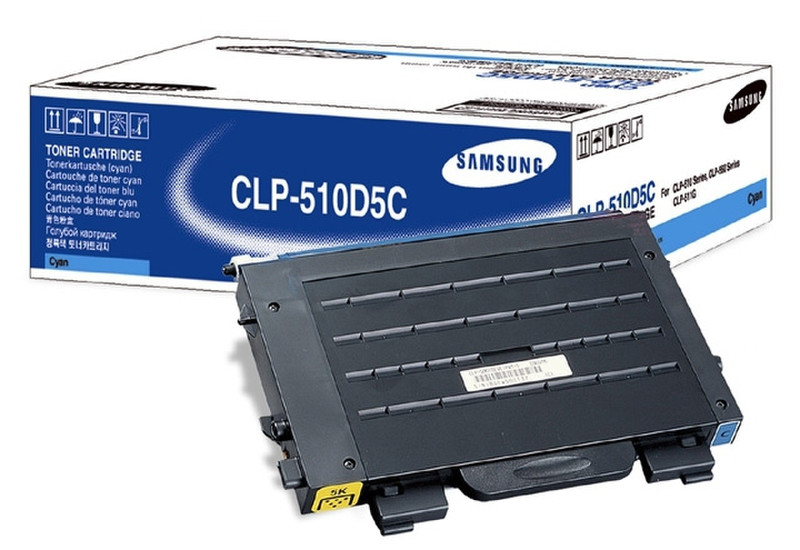 Samsung CLP-510D5C Toner 5000pages Cyan laser toner & cartridge