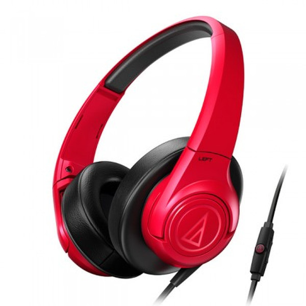 Audio-Technica ATH-AX3iS Head-band Binaural Wired Red
