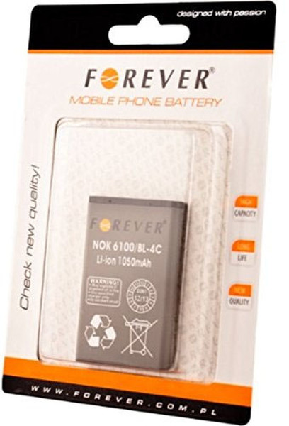 Forever FO-NOK-BL-4C Lithium-Ion 1050mAh rechargeable battery