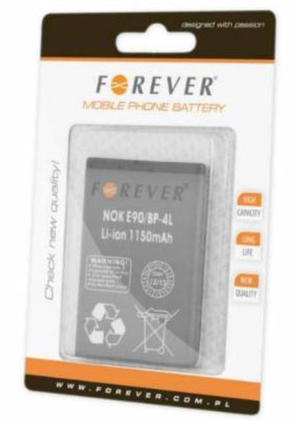 Forever FO-NOK-BP-4L-1150 Lithium-Ion 1150mAh Wiederaufladbare Batterie