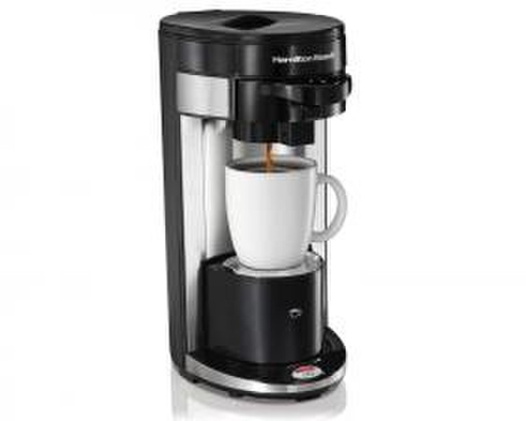 Hamilton Beach 49995RC Espresso machine 1чашек Черный, Cеребряный кофеварка