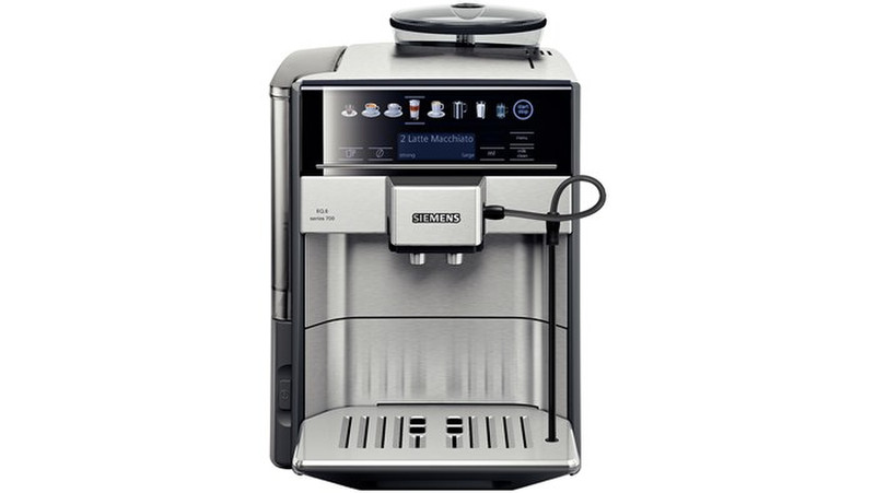 Siemens TE607203RW Espresso machine 1.7л Нержавеющая сталь кофеварка