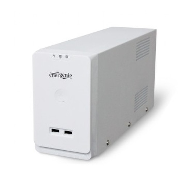 EnerGenie EG-UPS-021-W Интерактивная 650ВА 2розетка(и) Белый источник бесперебойного питания