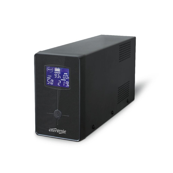EnerGenie EG-UPS-031 Интерактивная 650ВА 2розетка(и) Черный источник бесперебойного питания