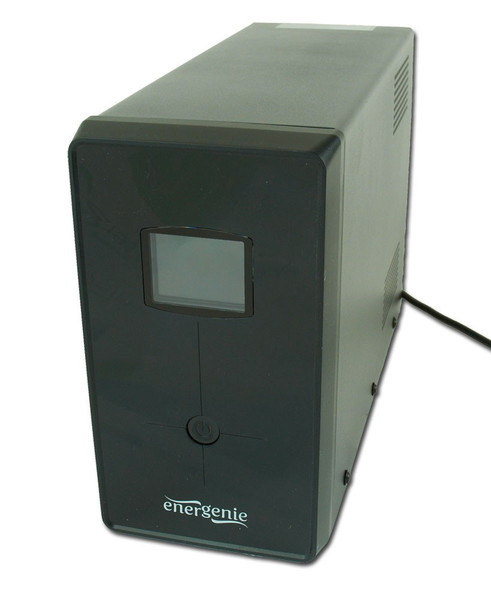 EnerGenie EG-UPS-033 Line-Interactive 1200VA 3AC outlet(s) Black uninterruptible power supply (UPS)