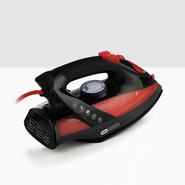 OBH Nordica Touring 450 GT Dry & Steam iron Ceramic soleplate 2400W Black,Red