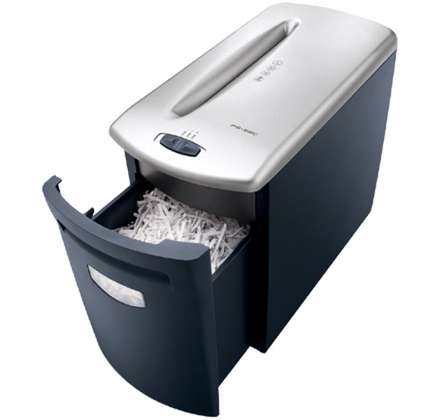 Fellowes Powershred PS-62C Cross shredding 54дБ Черный, Cеребряный измельчитель бумаги