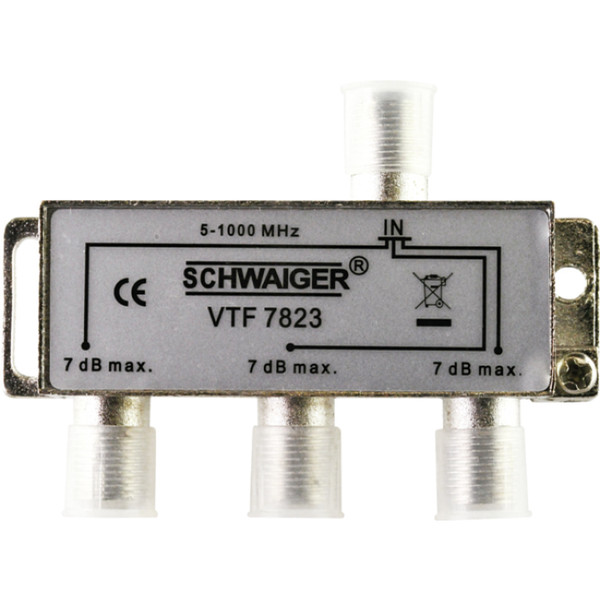 Schwaiger VTF7823 531 Cable splitter Silber