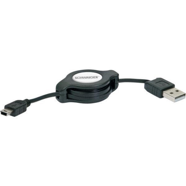 Schwaiger USB 2.0 A/USB 2.0 Micro-B 1.2m 1m USB A Micro-USB B Black