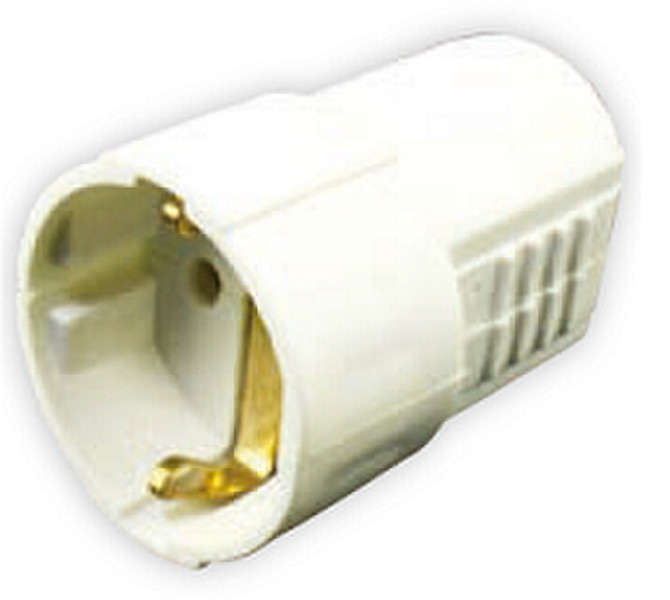 Schwaiger PMSKU 042 Typ F (Schuko) Weiß Netzstecker-Adapter