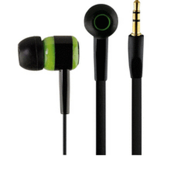 Schwaiger KH400GN 031 Intraaural In-ear Black,Green headphone