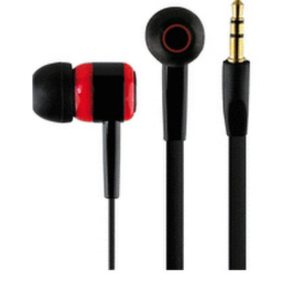 Schwaiger KH400RO 034 Intraaural In-ear Black,Red headphone