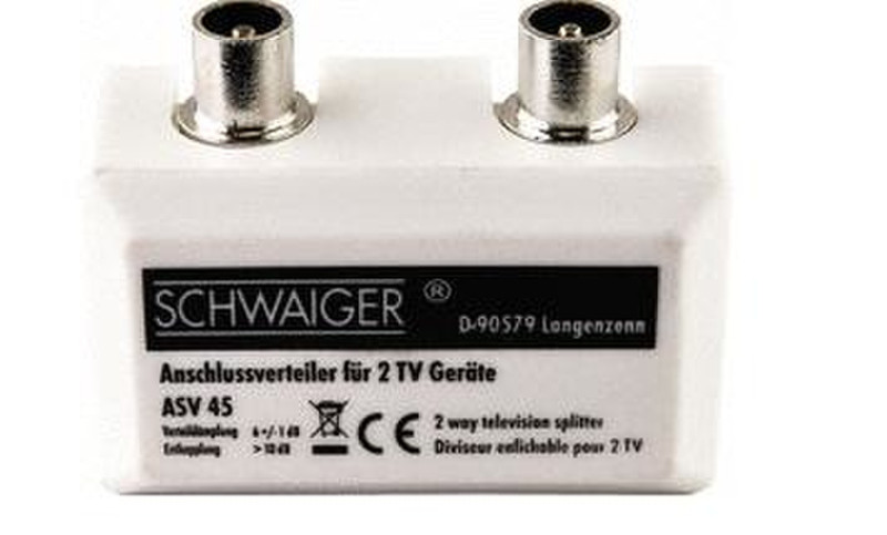 Schwaiger ASV45 532 Cable splitter cable splitter/combiner