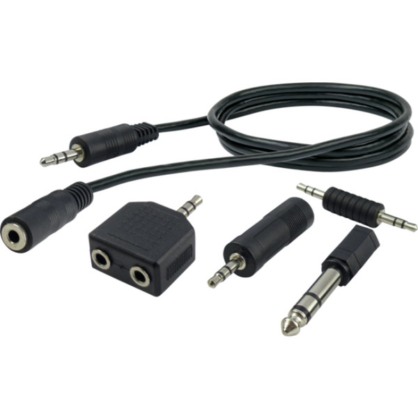 Schwaiger KHASETHQ533 2.5м 3.5mm 3.5mm Черный аудио кабель