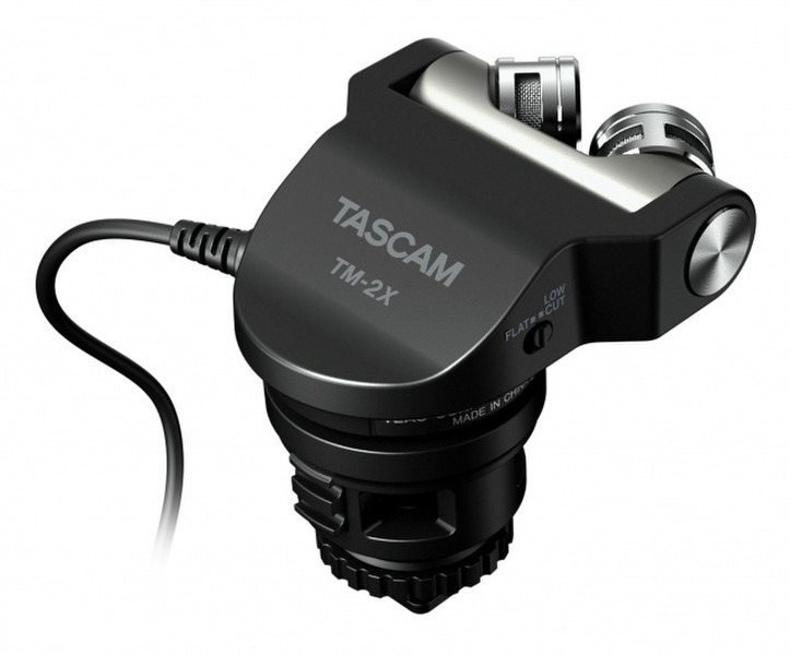 Tascam TM-2X Digital camera microphone Verkabelt Schwarz Mikrofon