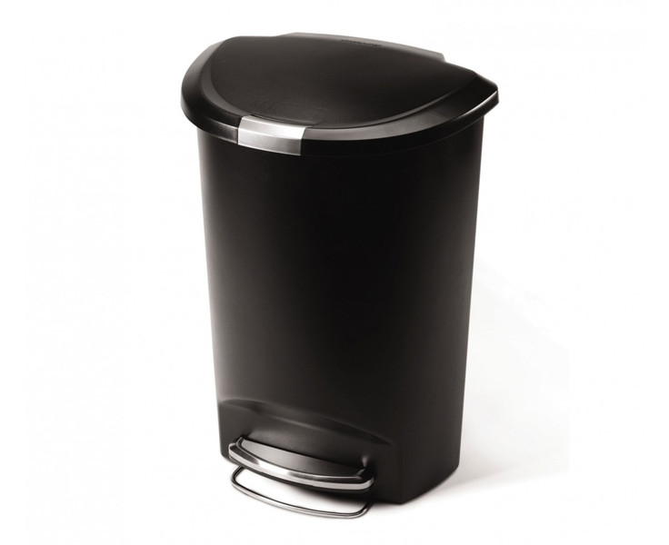 simplehuman CW1355 50L Corner Plastic Black trash can