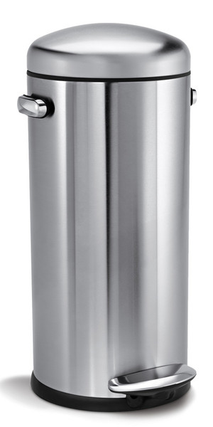 simplehuman VB 010397 30L Round Stainless steel,Steel Stainless steel trash can