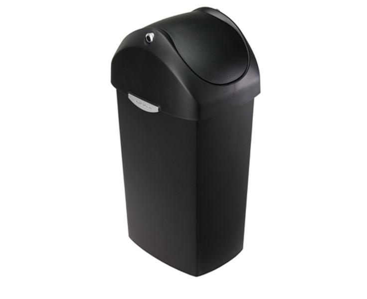 simplehuman CW1333 60L Rectangular Plastic Black trash can