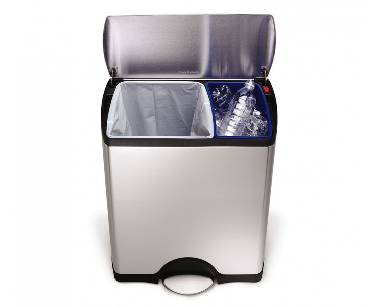 simplehuman CW1830 46л Прямоугольный Нержавеющая сталь Нержавеющая сталь trash can