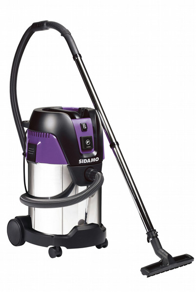 Sidamo Dci 35 S Drum vacuum cleaner 30L 1250W Black,Purple,Stainless steel