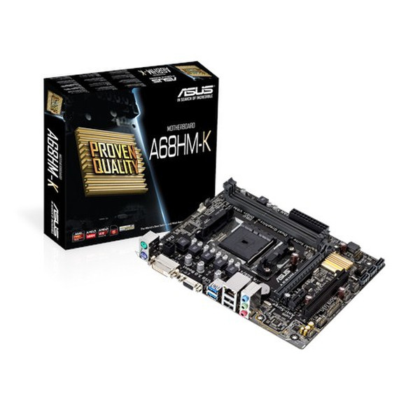 ASUS A68HM-K AMD A68 Socket FM2+ Микро ATX материнская плата