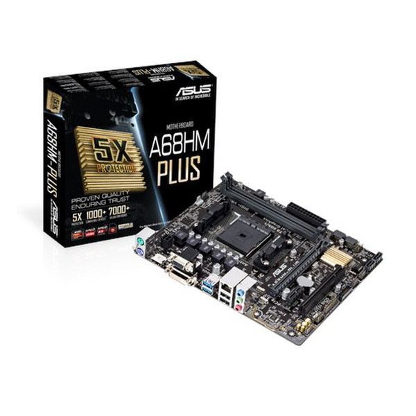 ASUS A68HM-Plus AMD A68H Socket FM2+ Микро ATX материнская плата