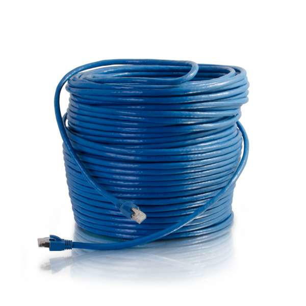 C2G 75ft Cat6 22.86m Cat6 S/FTP (S-STP) Blue networking cable