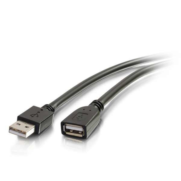 C2G 39010 4.88м USB A USB A Черный кабель USB